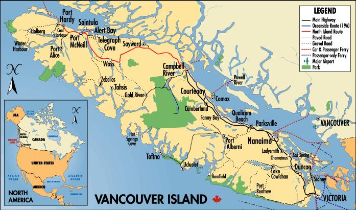 map of Vancouver Island